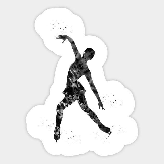 Ice Skater Sticker by erzebeth